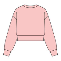 Drop Cut Women's Crop Crewneck Sweatshirt - The Collegiate Lineup