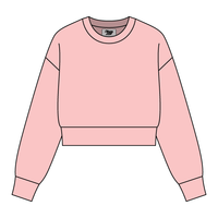 Drop Cut Women's Crop Crewneck Sweatshirt - The Collegiate Lineup