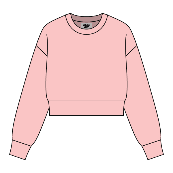 Drop Cut Women's Crop Crewneck Sweatshirt - The Collegiate Lineup