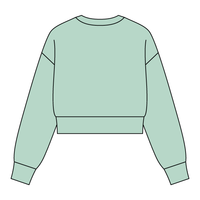Drop Cut Women's Crop Crewneck Sweatshirt - The Collegiate Lineup