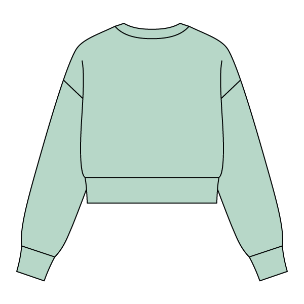 Drop Cut Women's Crop Crewneck Sweatshirt - The Collegiate Lineup
