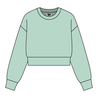 Drop Cut Women's Crop Crewneck Sweatshirt - The Collegiate Lineup
