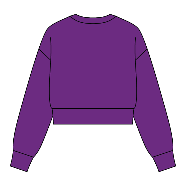 Drop Cut Women's Crop Crewneck Sweatshirt - The Collegiate Lineup
