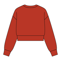 Drop Cut Women's Crop Crewneck Sweatshirt - The Collegiate Lineup