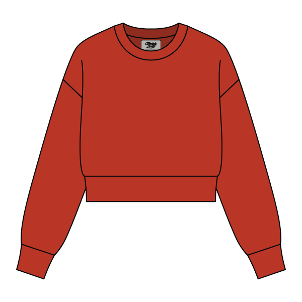 Drop Cut Women's Crop Crewneck Sweatshirt - The Collegiate Lineup