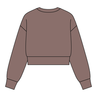 Drop Cut Women's Crop Crewneck Sweatshirt - The Collegiate Lineup