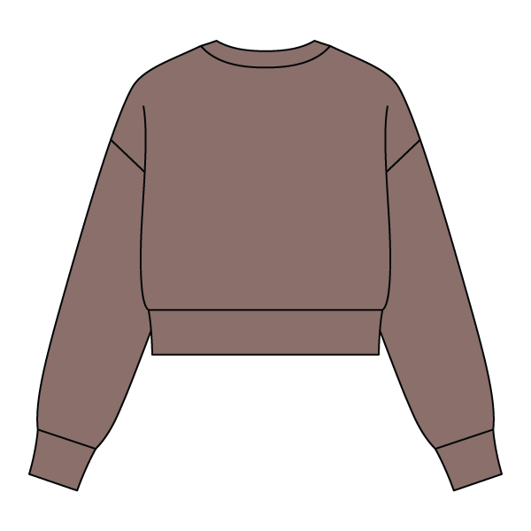 Drop Cut Women's Crop Crewneck Sweatshirt - The Collegiate Lineup