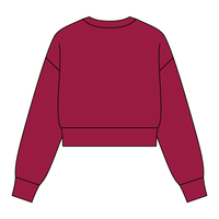 Drop Cut Women's Crop Crewneck Sweatshirt - The Collegiate Lineup