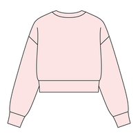 Drop Cut Women's Crop Crewneck Sweatshirt - The Collegiate Lineup