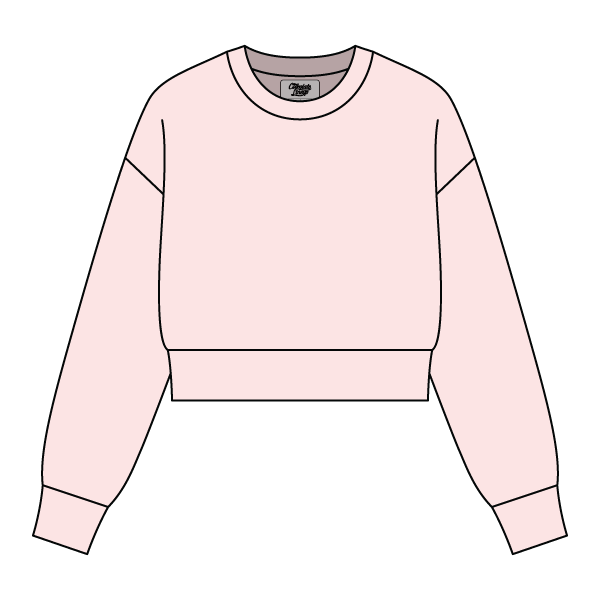 Drop Cut Women's Crop Crewneck Sweatshirt - The Collegiate Lineup
