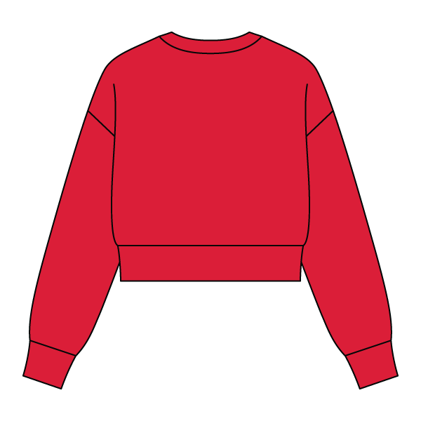 Drop Cut Women's Crop Crewneck Sweatshirt - The Collegiate Lineup
