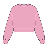 Drop Cut Women's Crop Crewneck Sweatshirt - The Collegiate Lineup