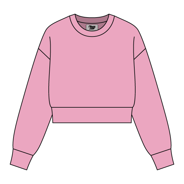 Drop Cut Women's Crop Crewneck Sweatshirt - The Collegiate Lineup