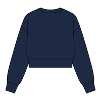 Drop Cut Women's Crop Crewneck Sweatshirt - The Collegiate Lineup