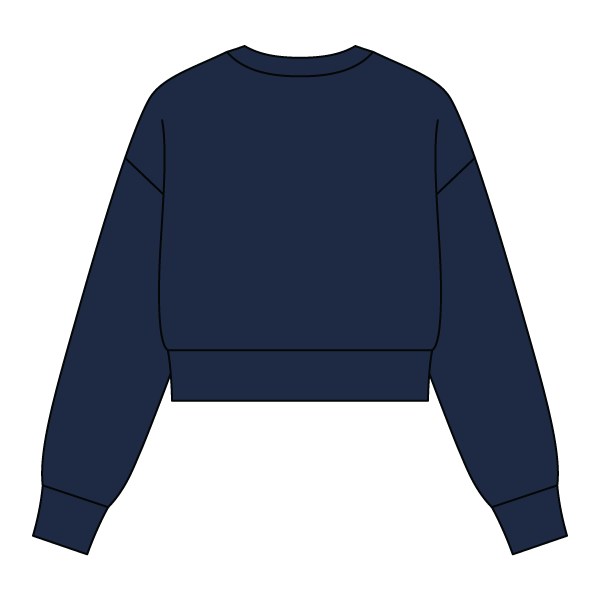 Drop Cut Women's Crop Crewneck Sweatshirt - The Collegiate Lineup