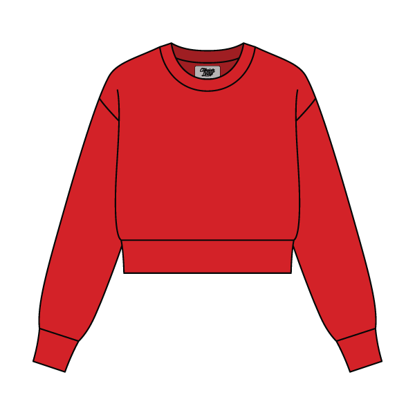 Women's Crop Crewneck Sweatshirt - The Collegiate Lineup
