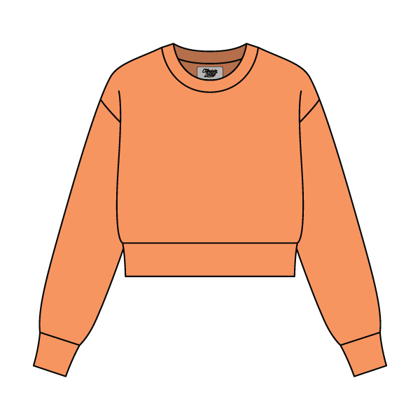 Women's Crop Crewneck Sweatshirt - The Collegiate Lineup