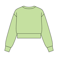Women's Crop Crewneck Sweatshirt - The Collegiate Lineup