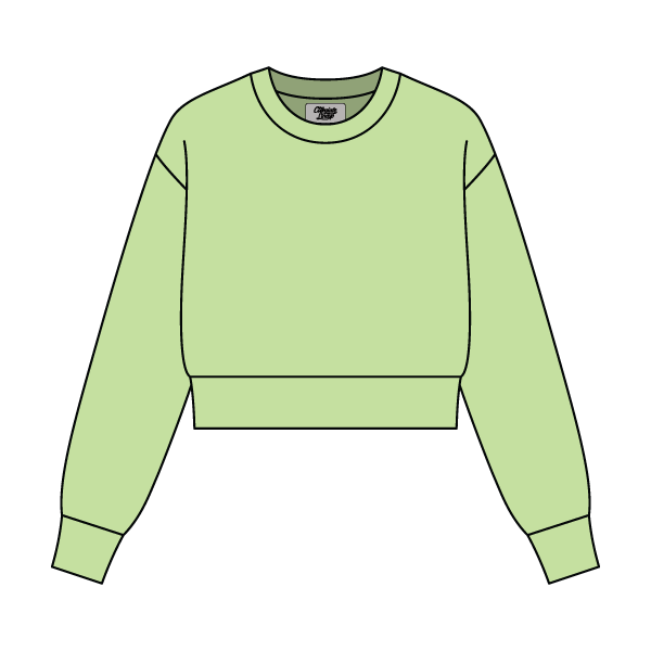 Women's Crop Crewneck Sweatshirt - The Collegiate Lineup