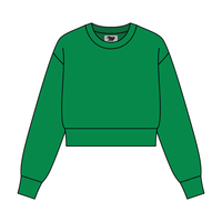 Women's Crop Crewneck Sweatshirt - The Collegiate Lineup