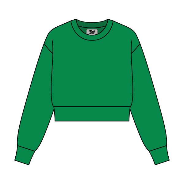 Women's Crop Crewneck Sweatshirt - The Collegiate Lineup