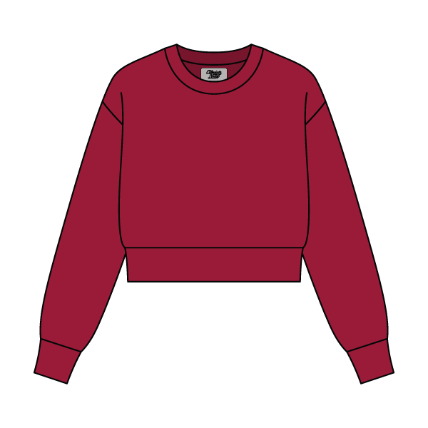 Women's Crop Crewneck Sweatshirt - The Collegiate Lineup