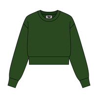 Women's Crop Crewneck Sweatshirt - The Collegiate Lineup
