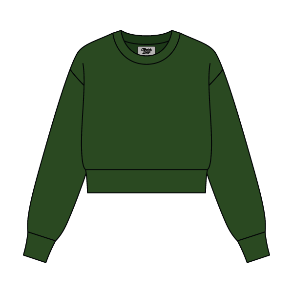 Women's Crop Crewneck Sweatshirt - The Collegiate Lineup