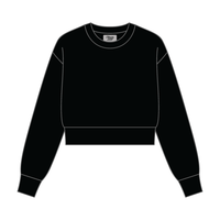 Women's Crop Crewneck Sweatshirt - The Collegiate Lineup