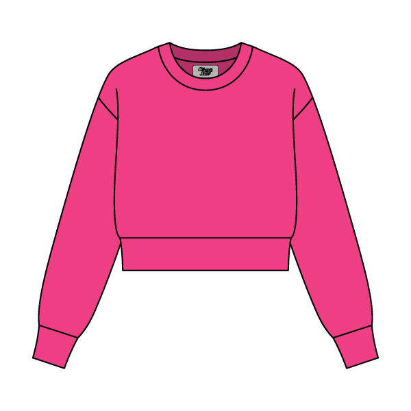 Women's Crop Crewneck Sweatshirt - The Collegiate Lineup