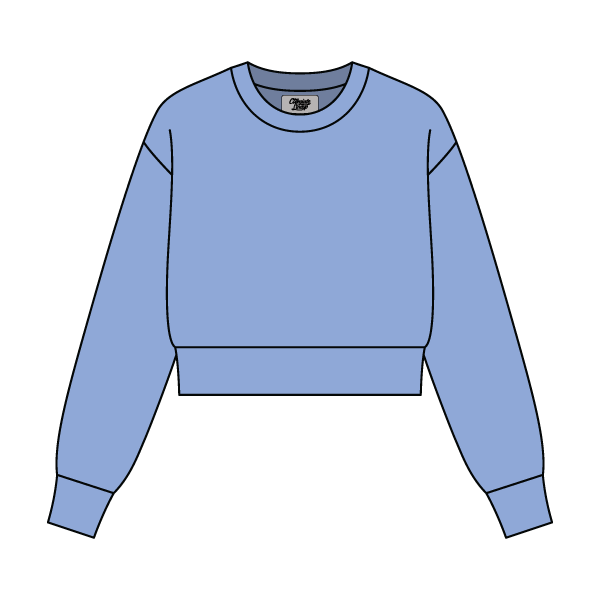 Women's Crop Crewneck Sweatshirt - The Collegiate Lineup