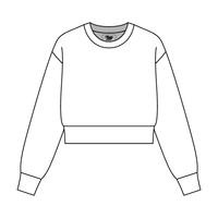 Women's Crop Crewneck Sweatshirt - The Collegiate Lineup