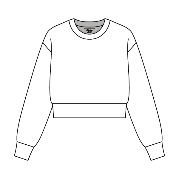 Women's Crop Crewneck Sweatshirt - The Collegiate Lineup