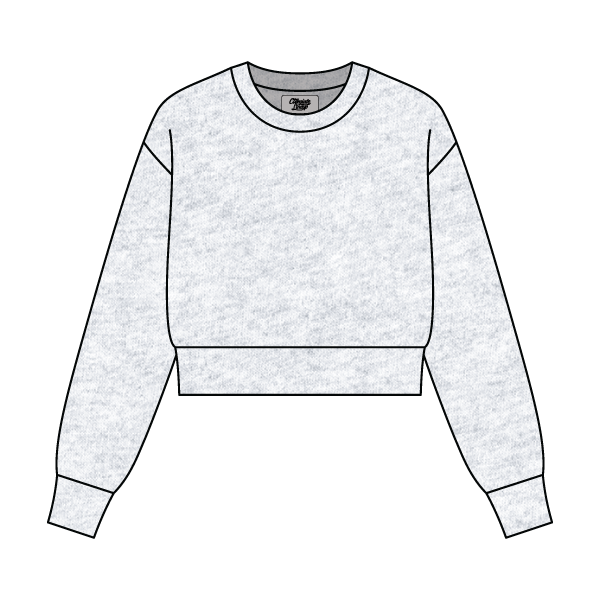 Women's Crop Crewneck Sweatshirt - The Collegiate Lineup