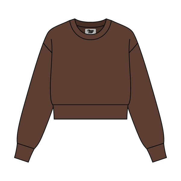 Women's Crop Crewneck Sweatshirt - The Collegiate Lineup