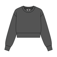 Women's Crop Crewneck Sweatshirt - The Collegiate Lineup