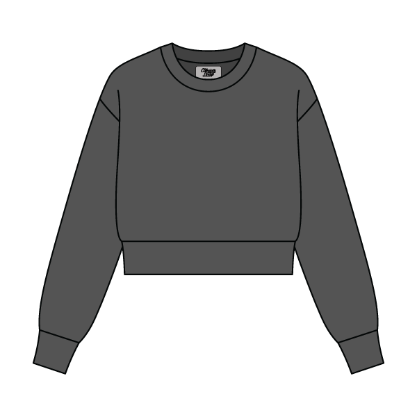 Women's Crop Crewneck Sweatshirt - The Collegiate Lineup