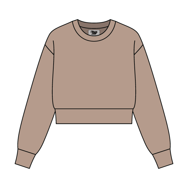 Women's Crop Crewneck Sweatshirt - The Collegiate Lineup