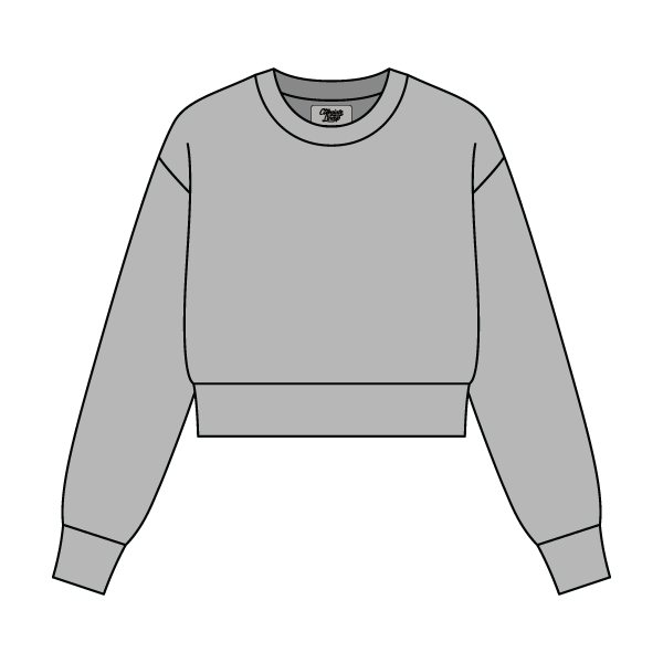 Women's Crop Crewneck Sweatshirt - The Collegiate Lineup