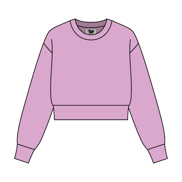 Women's Crop Crewneck Sweatshirt - The Collegiate Lineup