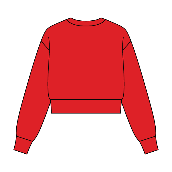 Women's Crop Crewneck Sweatshirt - The Collegiate Lineup