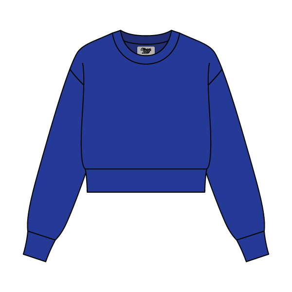 Women's Crop Crewneck Sweatshirt - The Collegiate Lineup