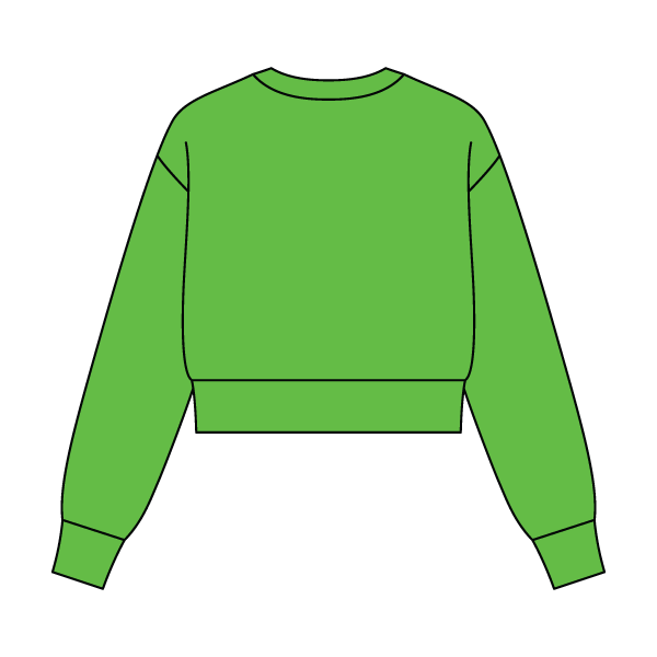 Women's Crop Crewneck Sweatshirt - The Collegiate Lineup