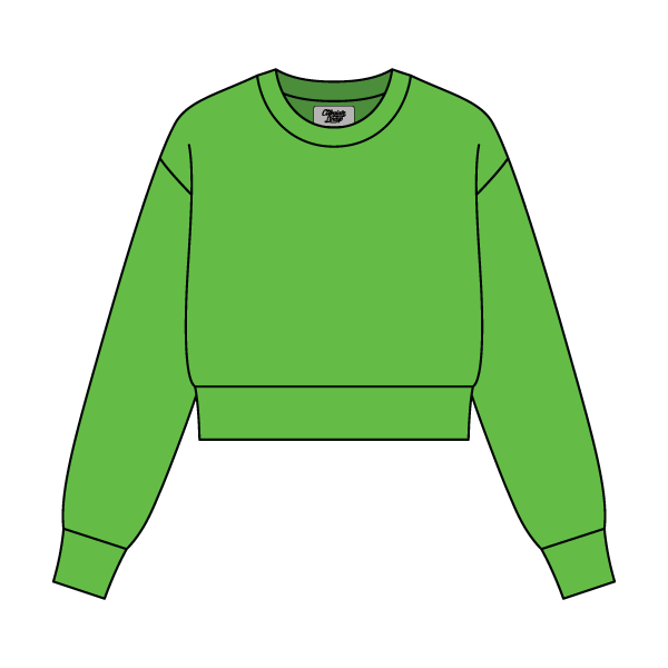 Women's Crop Crewneck Sweatshirt - The Collegiate Lineup