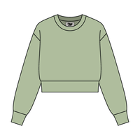 Women's Crop Crewneck Sweatshirt - The Collegiate Lineup