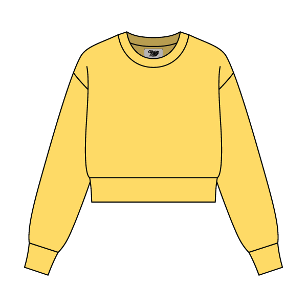 Women's Crop Crewneck Sweatshirt - The Collegiate Lineup