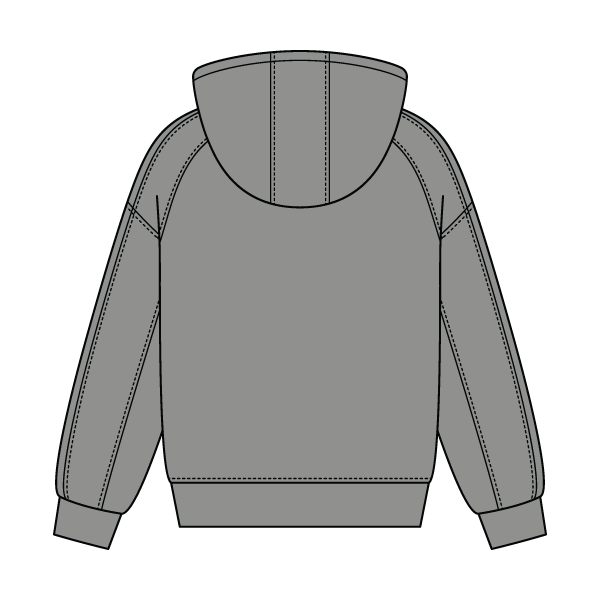 Boxy Seamed Hoodie - The Collegiate Lineup