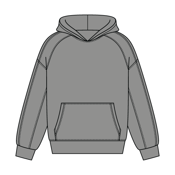 Boxy Seamed Hoodie - The Collegiate Lineup