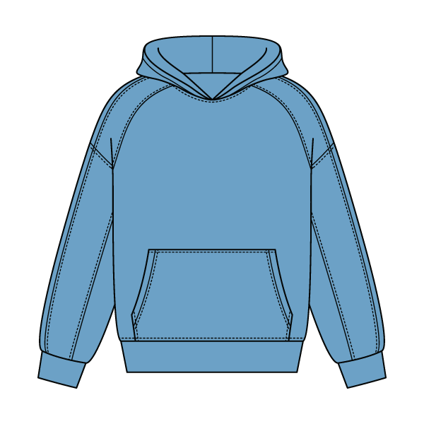 Boxy Seamed Hoodie - The Collegiate Lineup