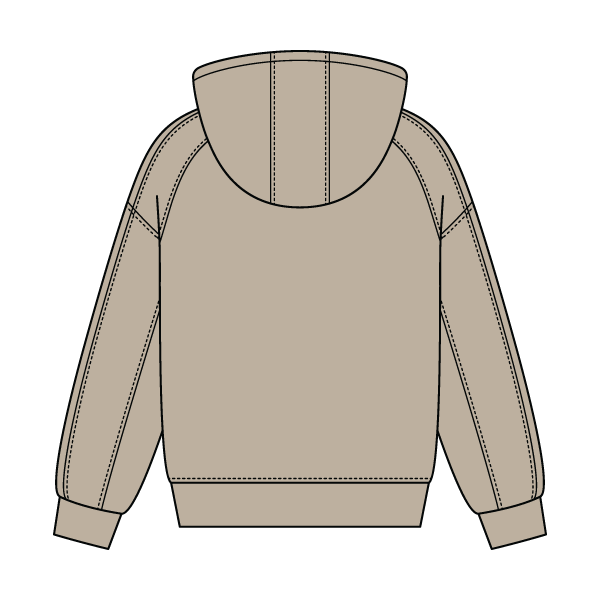 Boxy Seamed Hoodie - The Collegiate Lineup
